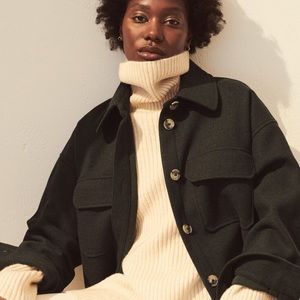 H&M- Jersey Shirt Jacket